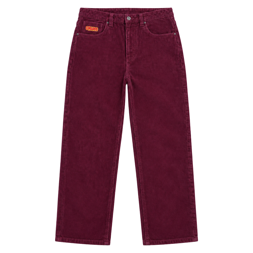 Empyre Corduroy Pants Size 32 Maroon Baggy Skate 1