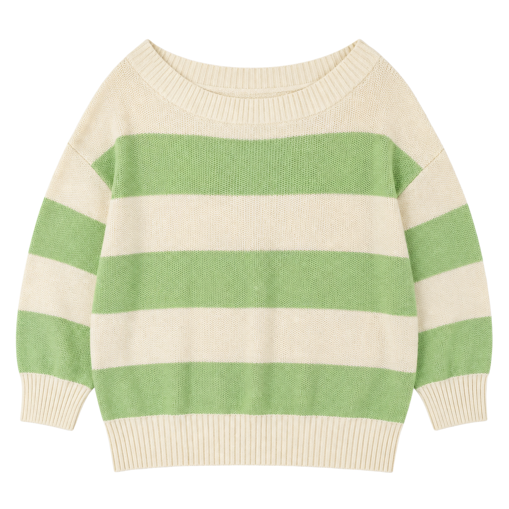 Caylo-Women Striped Knitted Sweater Size M 1