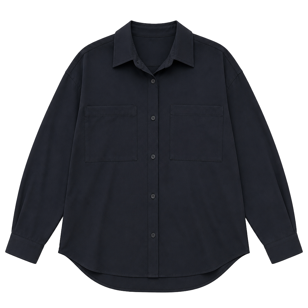 Alo Yoga Dreamscape Button Down Long Sleeve Black Shirt 1