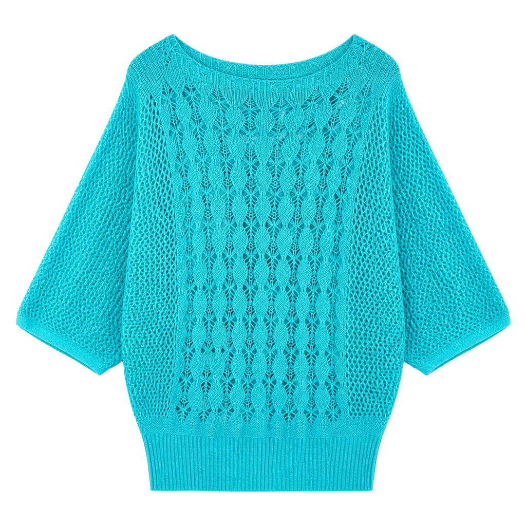 C’est Toi Knit Wing Arm Pullover Top - M 1