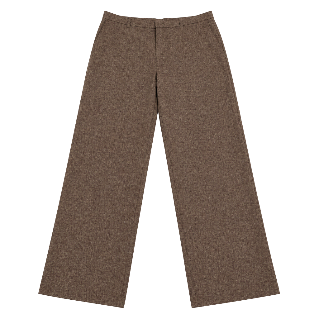 Van Heusen Women Stretch Pants Size 16 Brown Herringbone 1