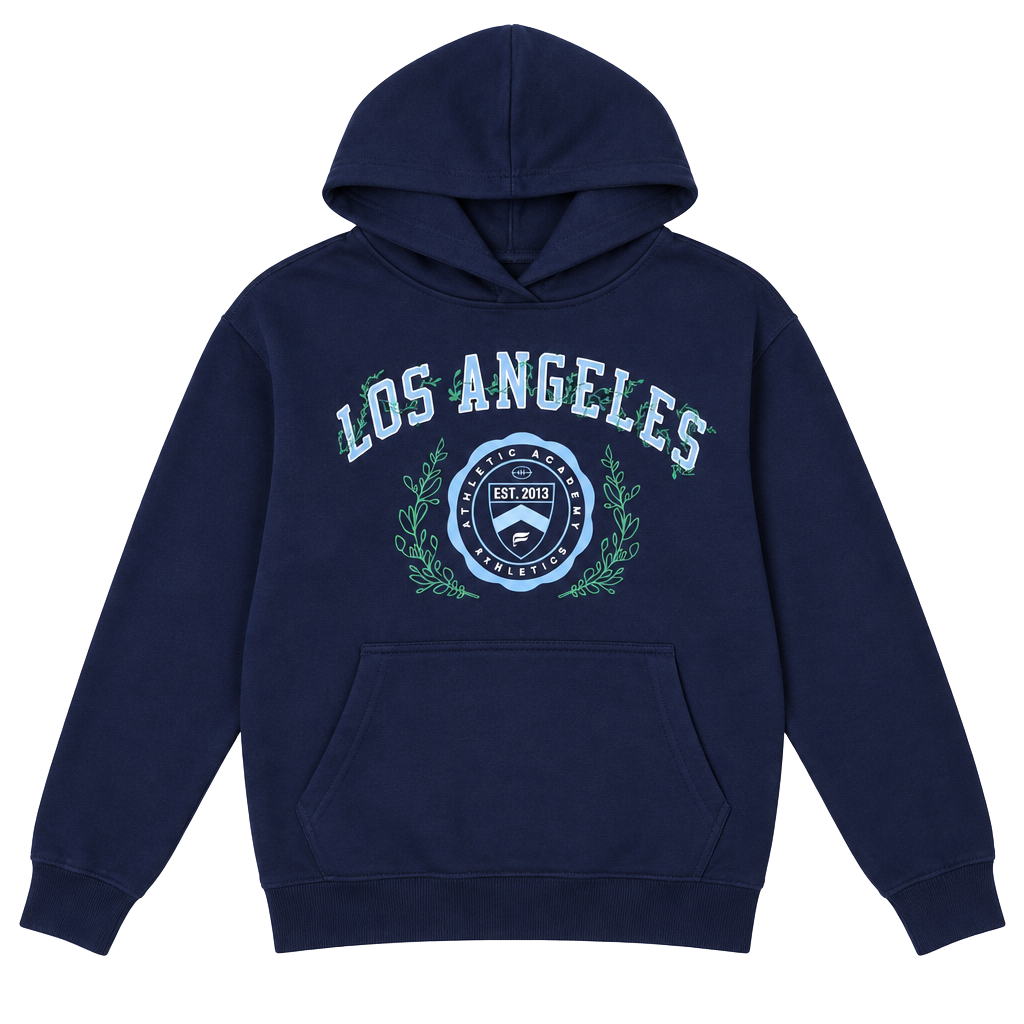 090-Fabletics Los Angeles Athletic Academy Hoodie Size XXL/1X Navy Blue. 1