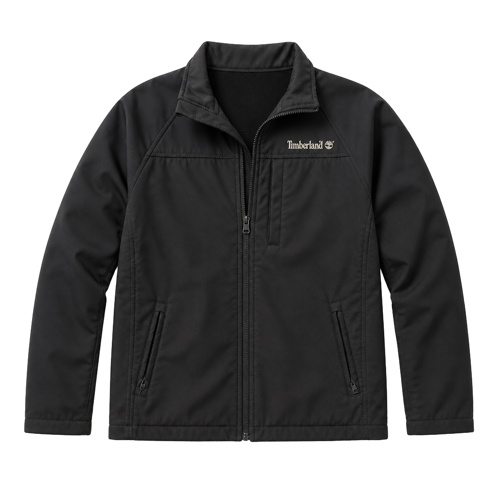 Timberland Youth Black Full-Zip Softshell Jacket Size XL (20) 1