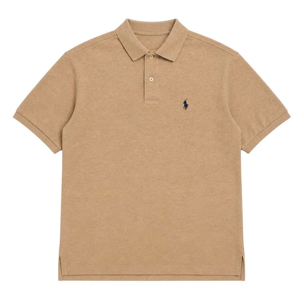 EUC U.S. Polo Assn. Luxury Feel Solid Tan Polo Shirt Men's XL 1
