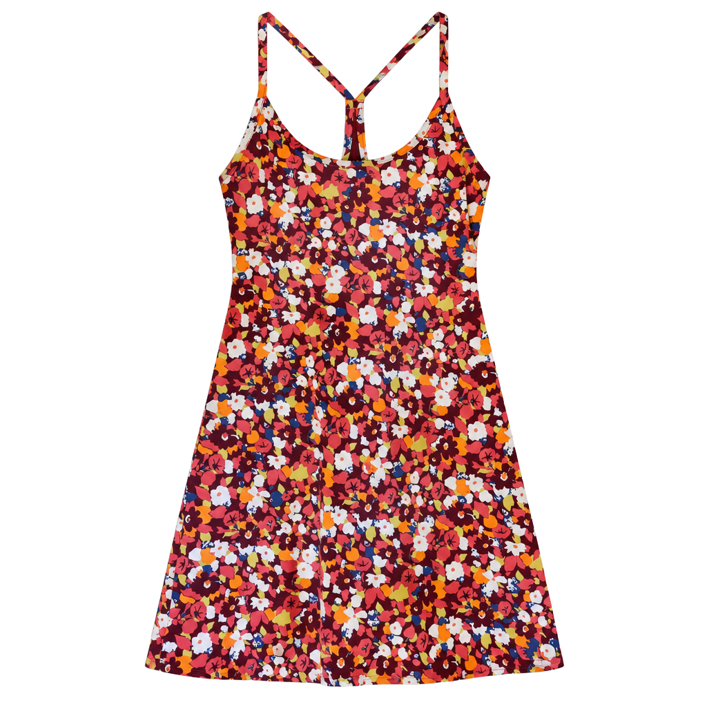 Outdoor Voices Exercise Dress with Undershorts, Size S, Floral Racerback 1