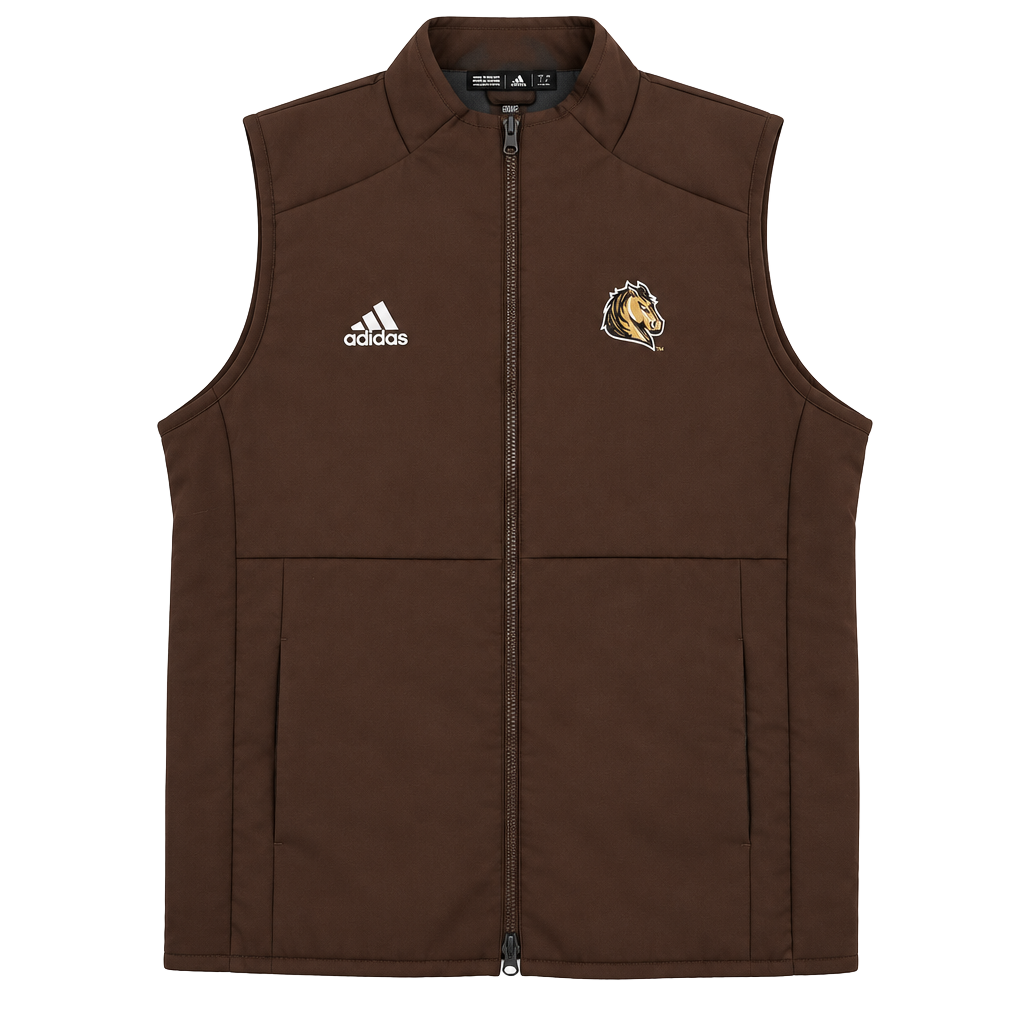 Adidas Full Zip Vest Size L Brown 1