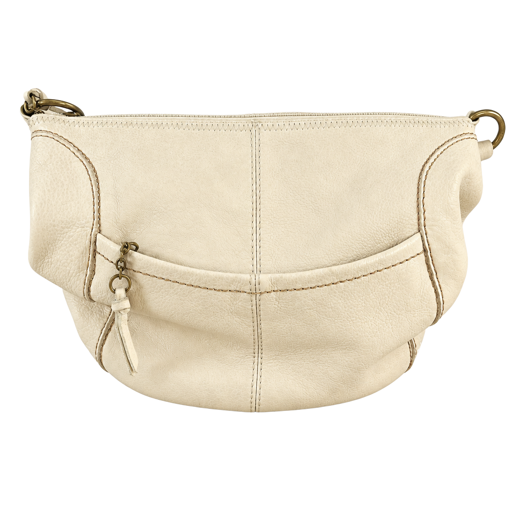 The Sak Iris Leather Hobo Bag Cream 1