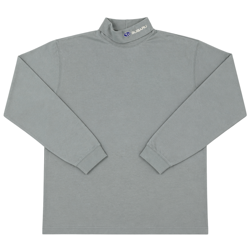 L.L.Bean Subaru Lt. Blue Embroidered Logo Turtleneck Long Sleeve Shirt Men’s L 1