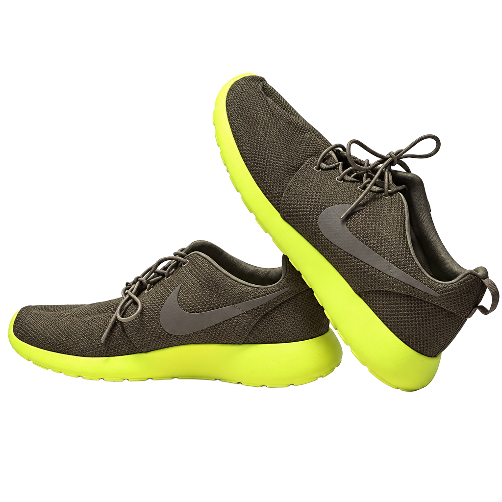 Nike Roshe Run Olive Volt Green Sneakers 1