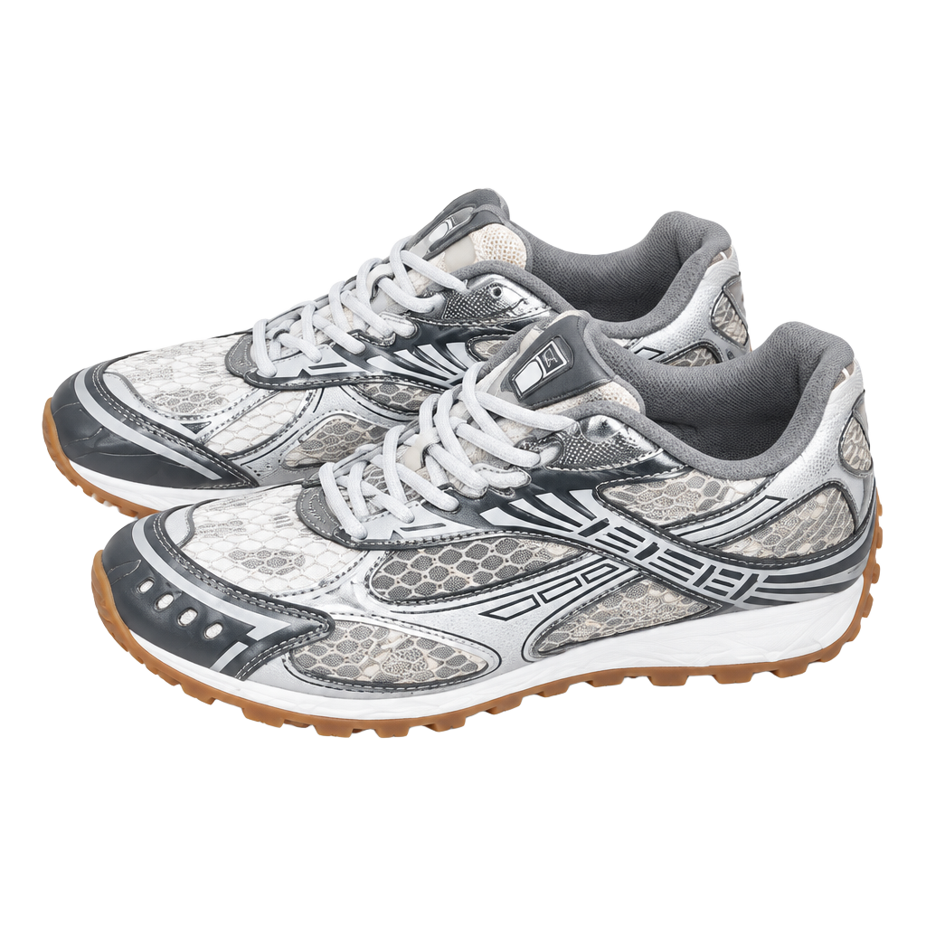 Bottega Veneta Orbit Sneakers Silver White Gum Sole 1