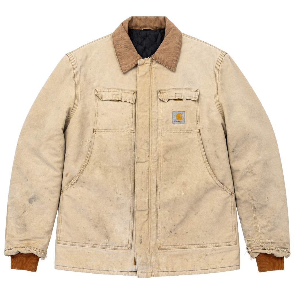 Carhartt Duck Traditional Coat Jacket White Natural 1