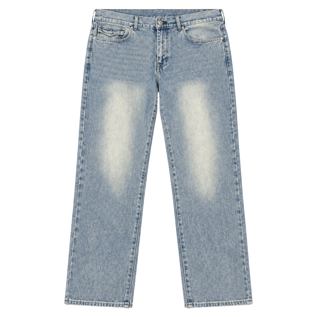 True Religion Geno Relaxed Slim Jeans Size 36 Light Wash Denim 1