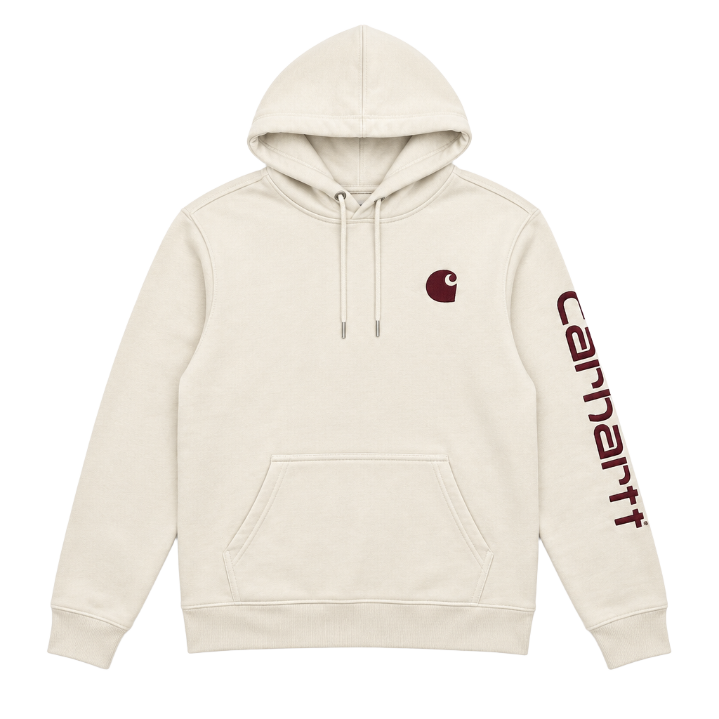 Carhartt Clarksburg Hoodie Size M (8-10) Cream White 1
