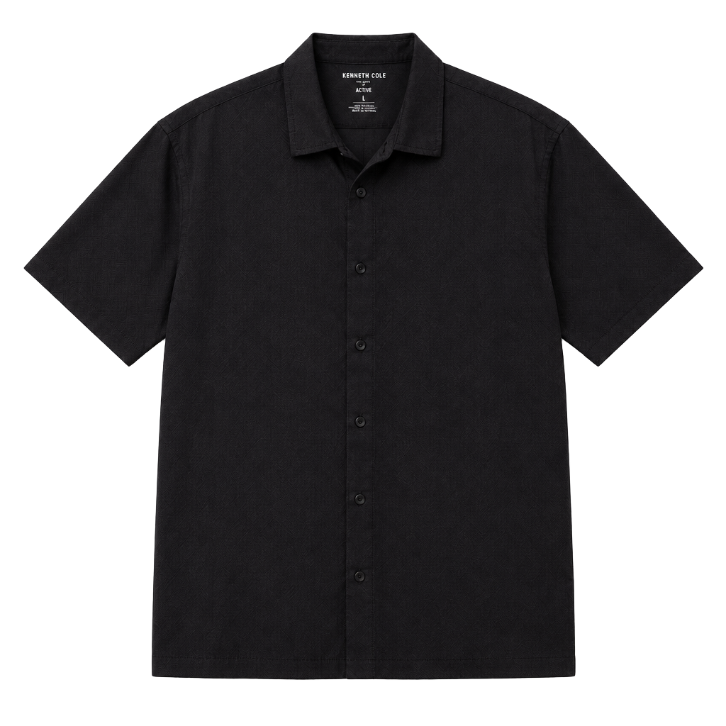 Kenneth Cole Active Tech SS Shirt Size XL Black 1
