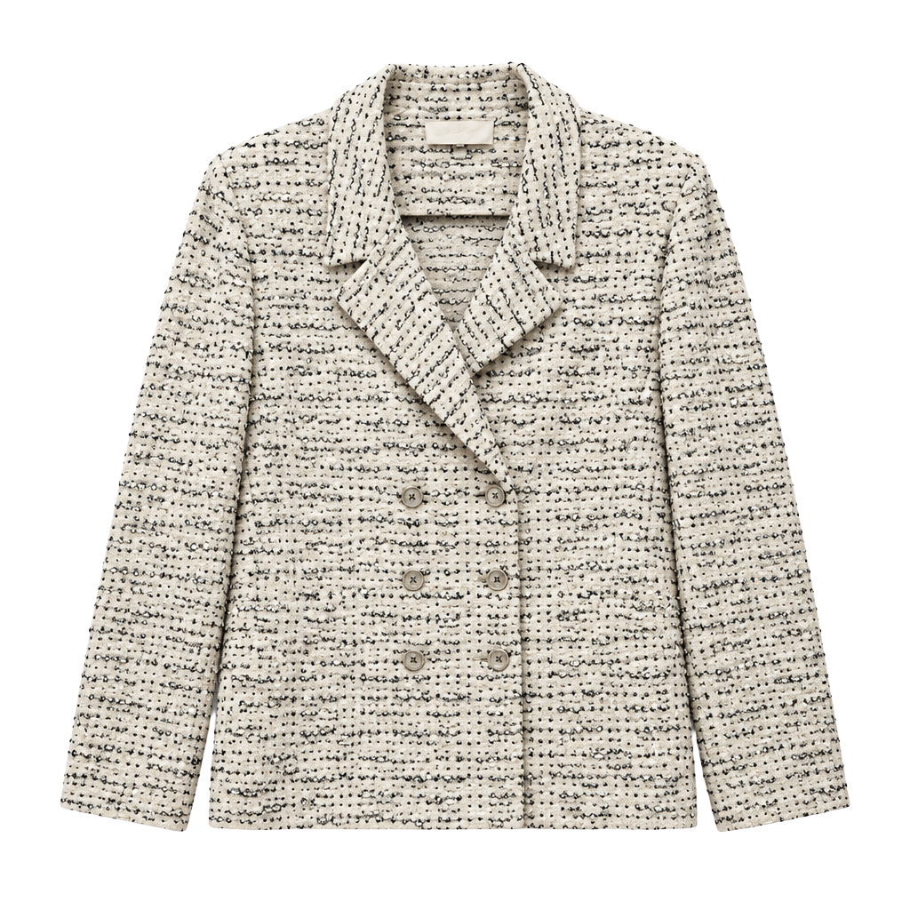 St. John Collection Blazer Size 12 Tweed Blue 1