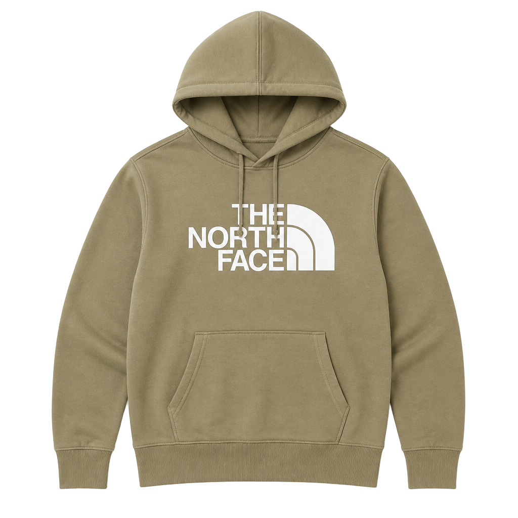 The North Face Khaki Half Dome Pullover Hoodie, Men's Size Medium 1