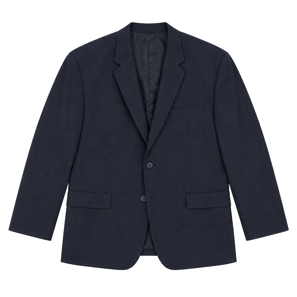 Pronto Uomo Platinum Executive Fit Suit Jacket Size 60 Regular Navy Wool 1