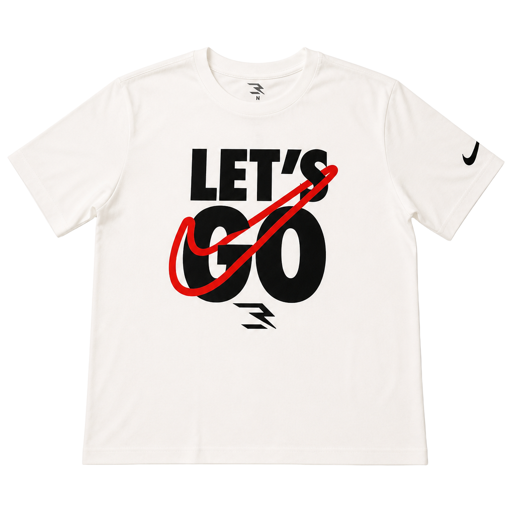 Nike 3BRAND by Russell Wilson Boys Let's Go Graphic T-Shirt White 1