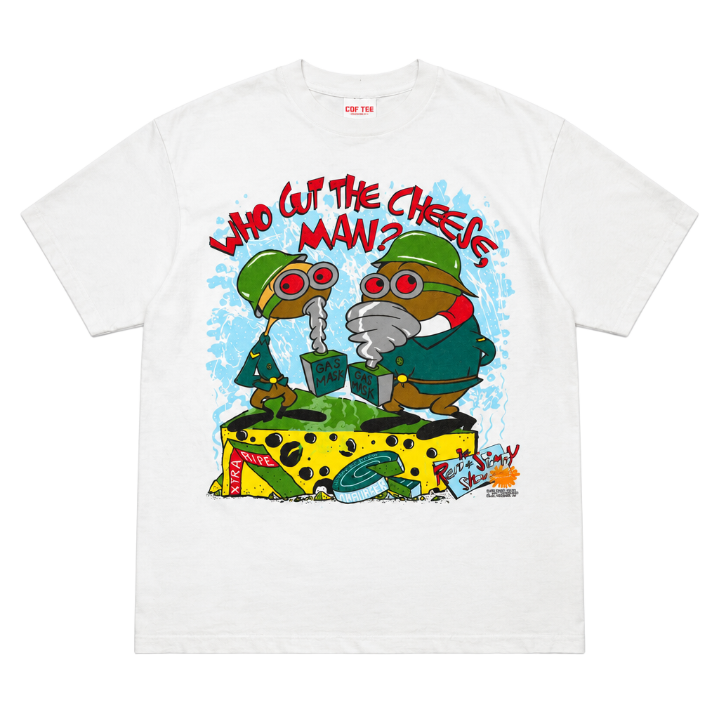 Vintage 1993 Ren & Stimpy Nickelodeon CartoonNetwork T-Shirt L/XL White 1