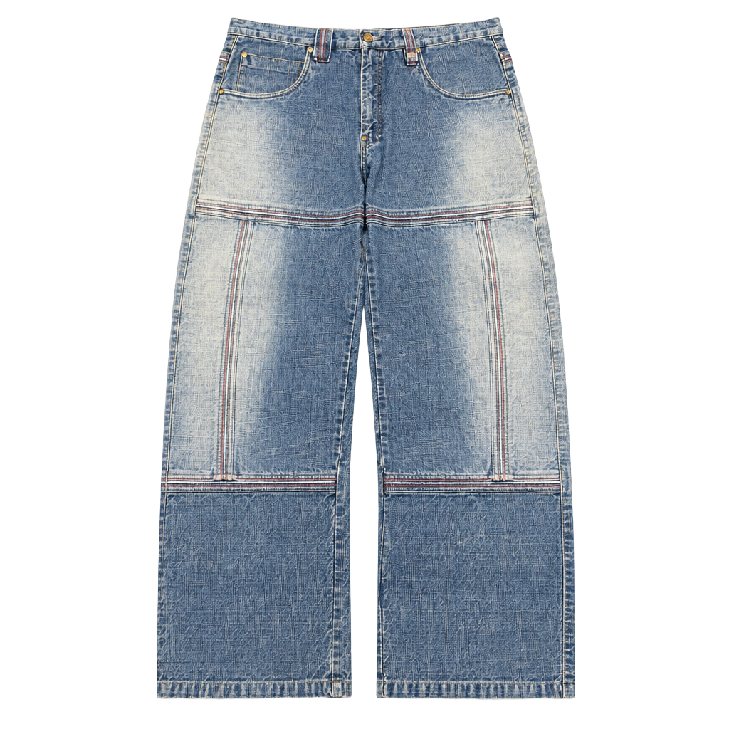 Phat Farm Vintage Baggy Denim Pants Size 36 Blue Y2K Wide Leg Cargo Skater Rave 1