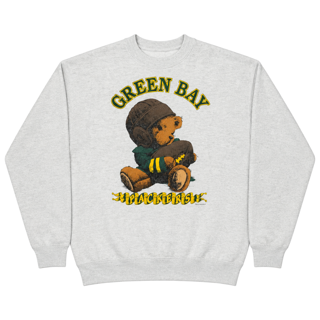 Vintage 93β International Green Bay Packers Exclusive Bear Cat Sweatshirt Size L 1
