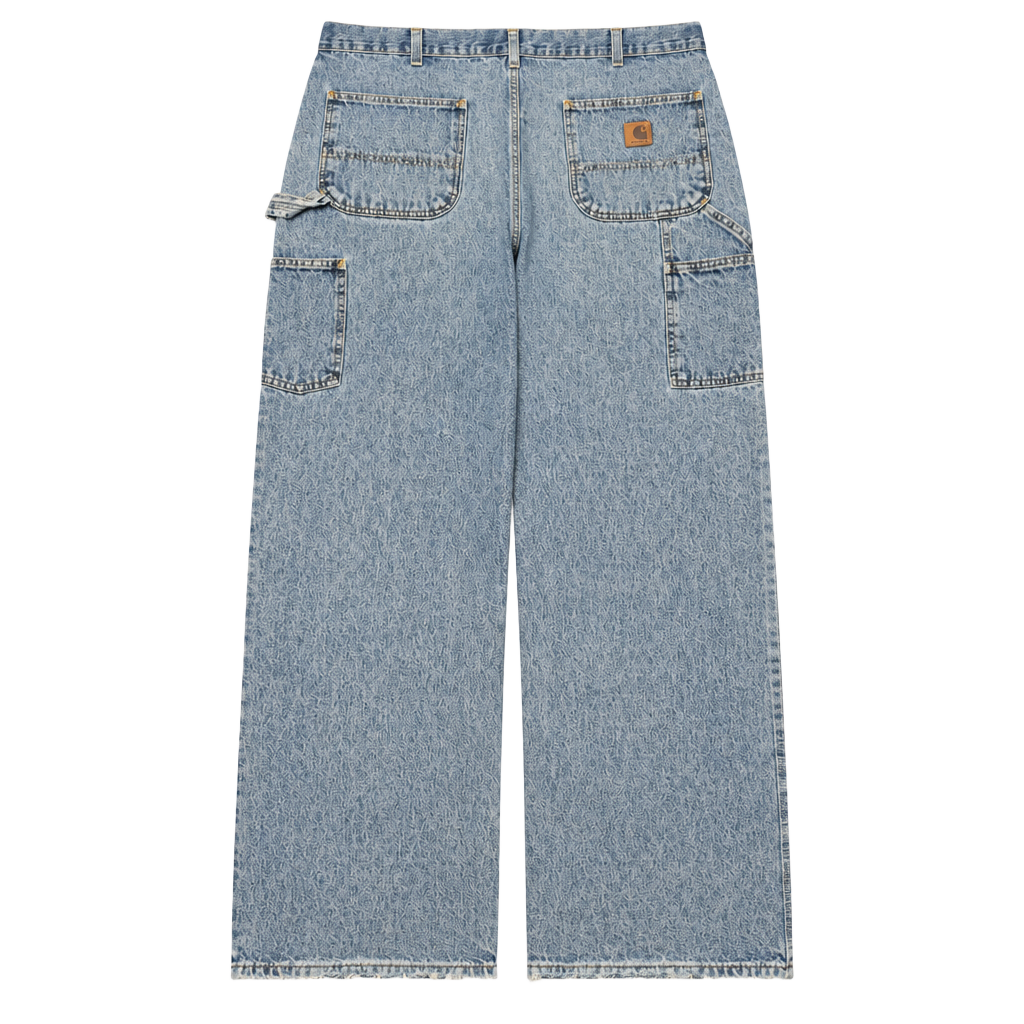 Carhartt Vintage Thrashed Faded Carpenter Jeans 38x32 Loose Original Baggy Fit 1