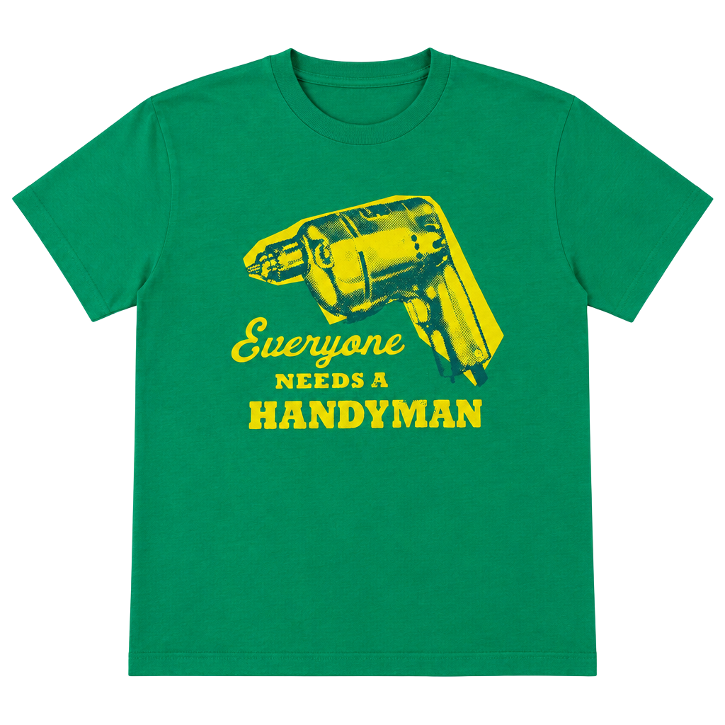 Hollister Company Everyone Needs A Handyman T-Shirt Size XL Green 1