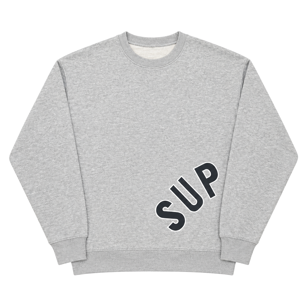 Supreme Nike Crewneck Sweatshirt Gray 1