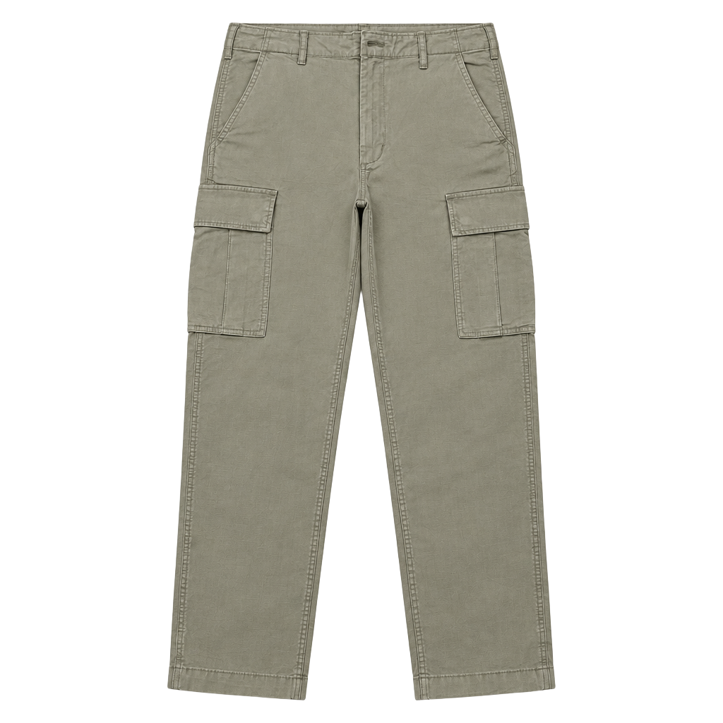 Uniqlo Cargo Pants Size S Khaki Cotton Spandex 1