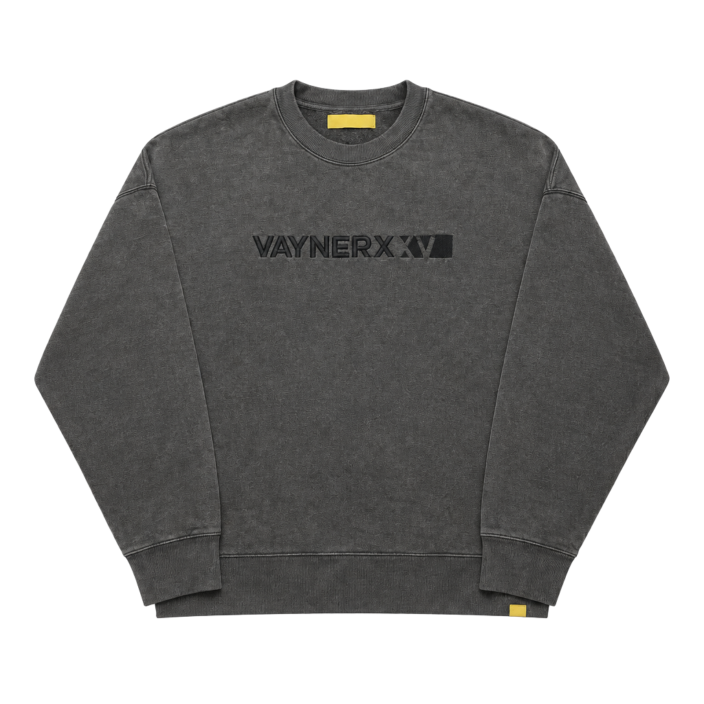 VaynerX XV Crewneck Sweatshirt Faded Black size XL 1