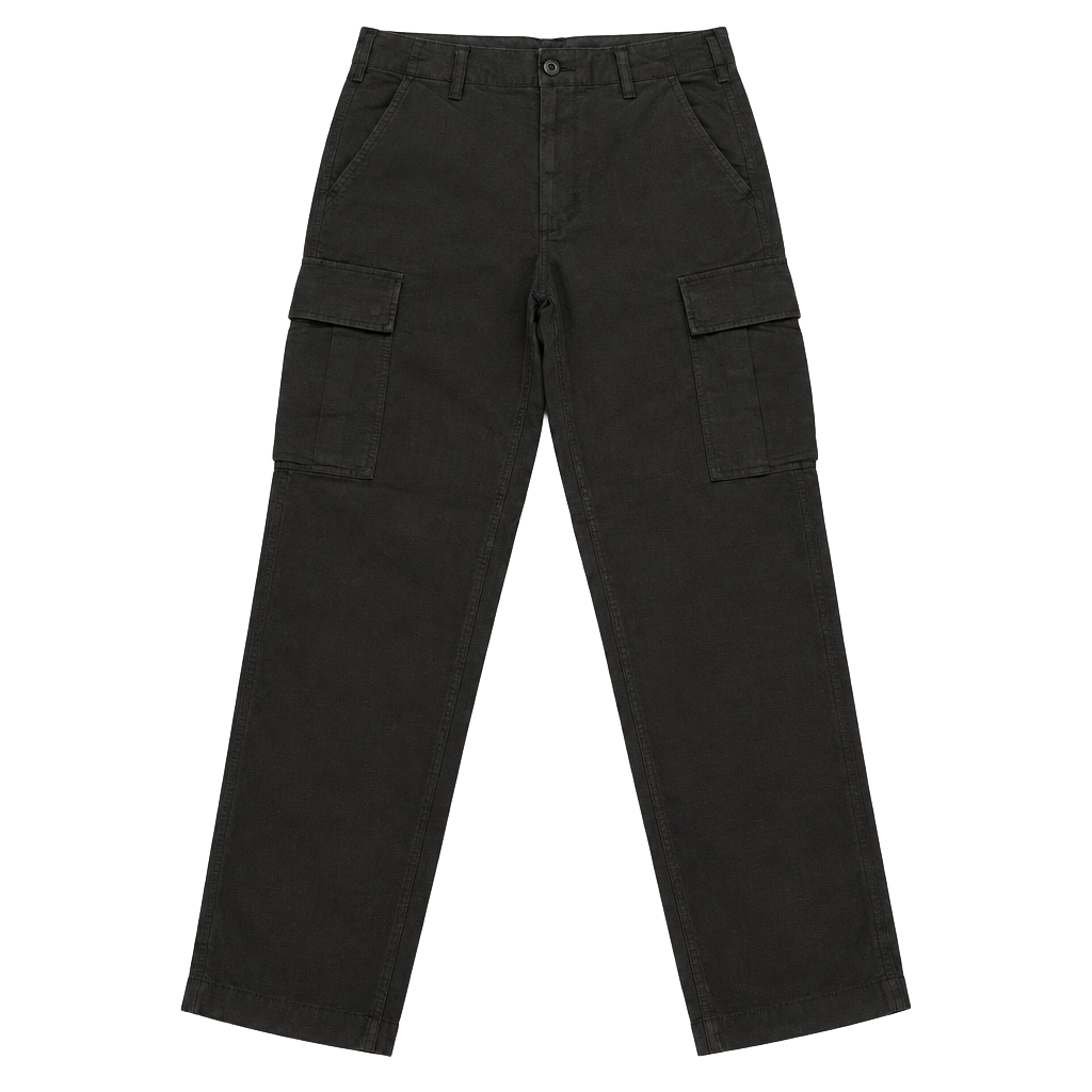 UNIQLO Men's Black Cargo Pants Size S Cotton Spandex 1