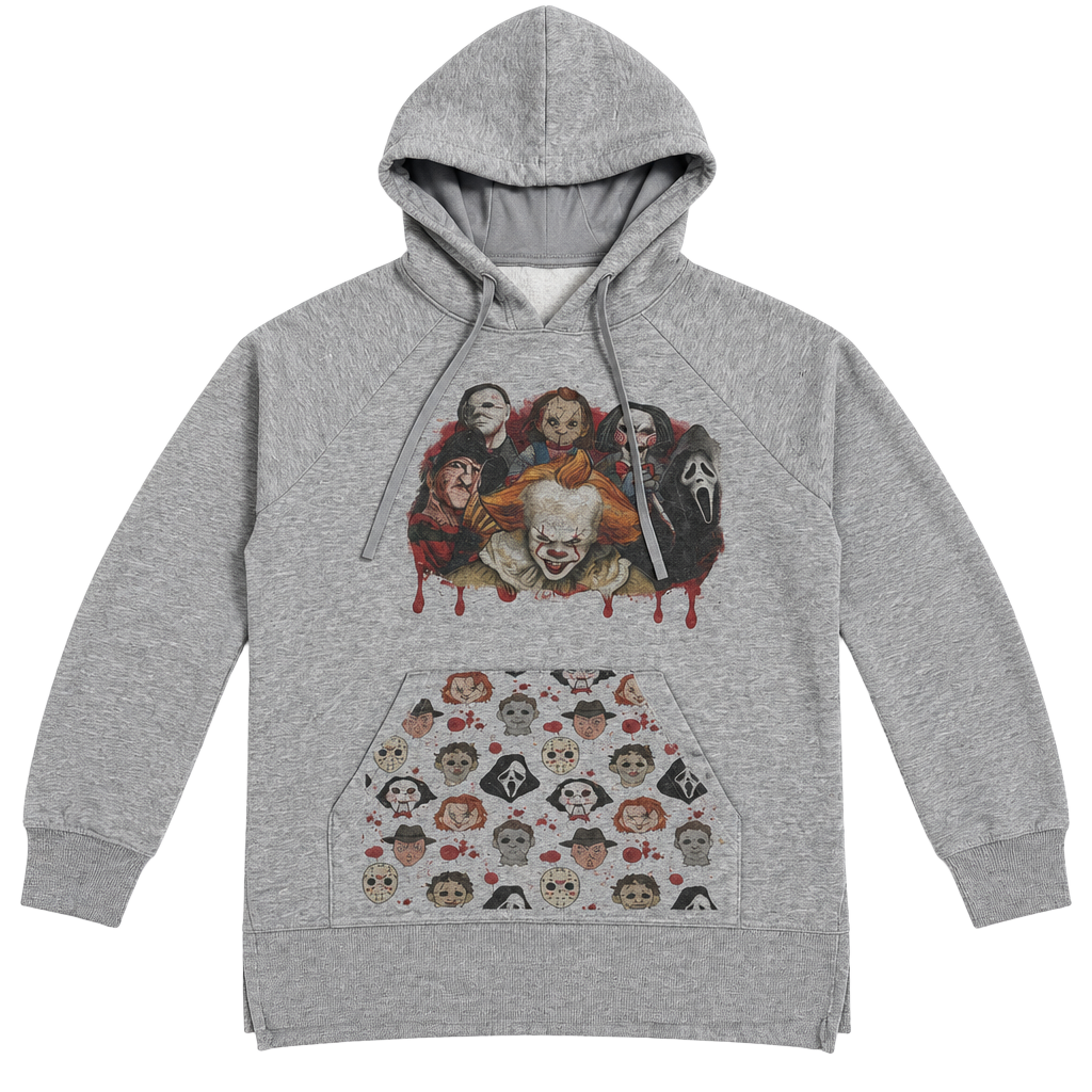 Penny wise, Freddy,Michael ,Chuckie, and more Horror Movie Characters Hoodie 1