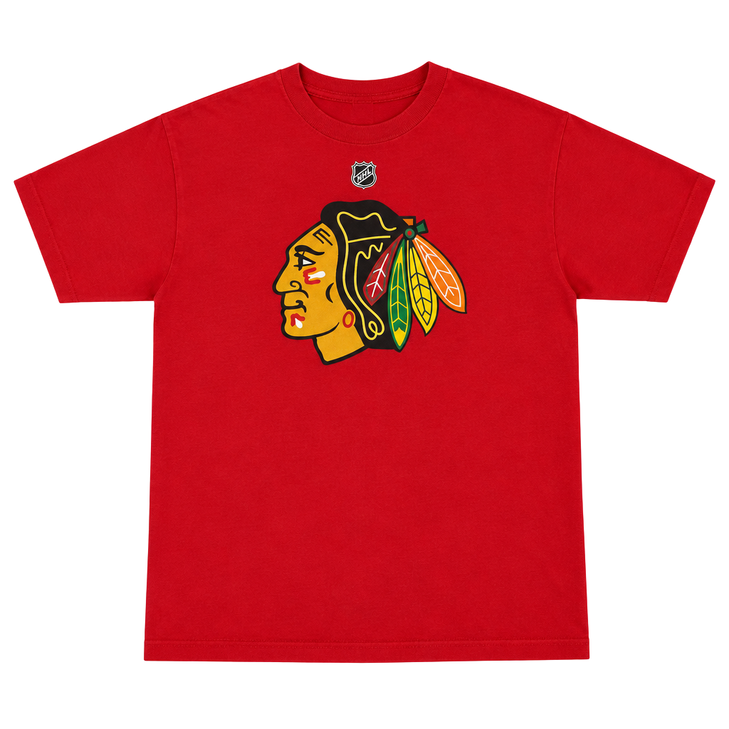 Reebok Chicago Blackhawks Niemi 31 T-Shirt Red NHL Hockey Graphic Tee 1
