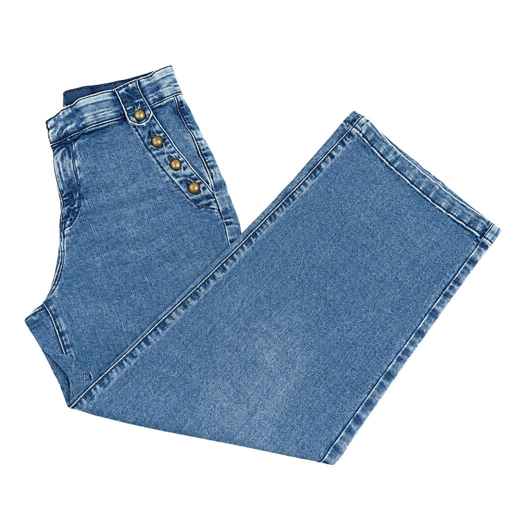 Vintage St John'S Bay Sailor Pants Blue Denim 6P 1