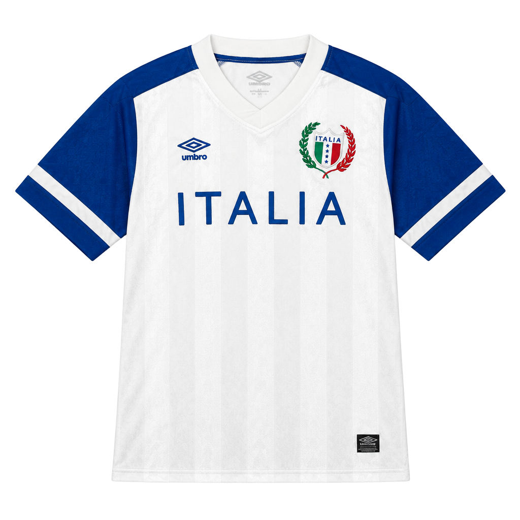 Umbro Italia Jersey Size M White Blue Soccer Jersey 1