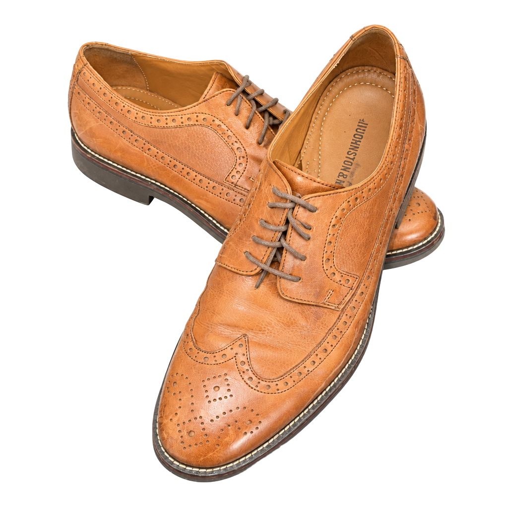 Johnston & Murphy Brown Leather Wingtip Oxfords 1