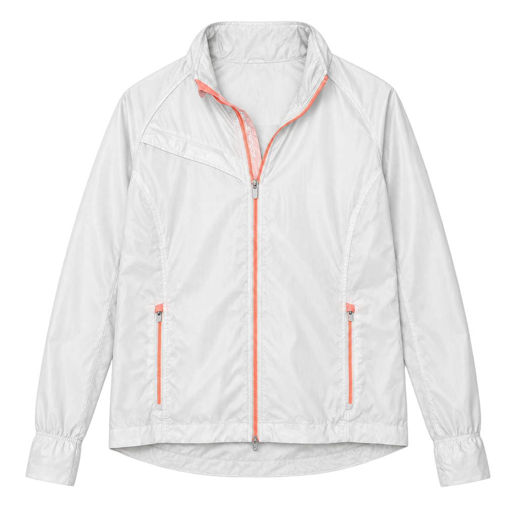 Zero Restriction Jacket Size XL White Orange Windbreaker 1