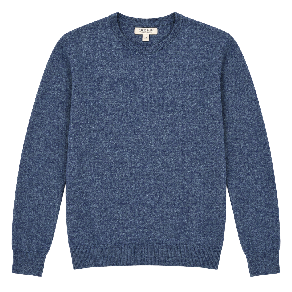 Goodthreads Men's Crewneck Sweater Blue Heather Size XL Extra Large Knit 1