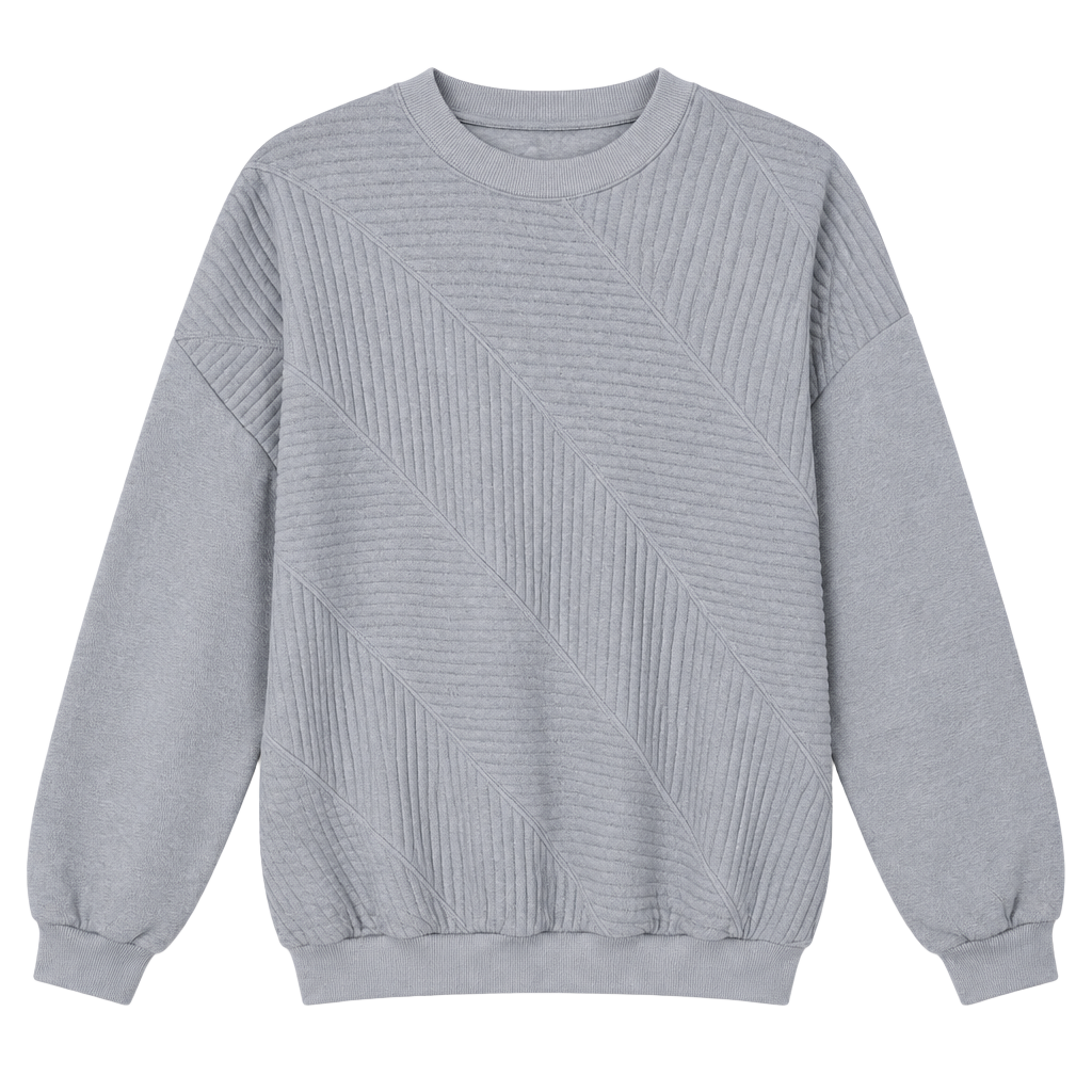 Vintage 90s Knightsbridge for Men Textured Chevron Pullover Sweatshirt - Size Large 1