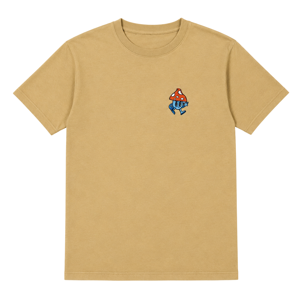 Volcom Men's Fun Guy Embroidered Earth-Tone Graphic Tee 1