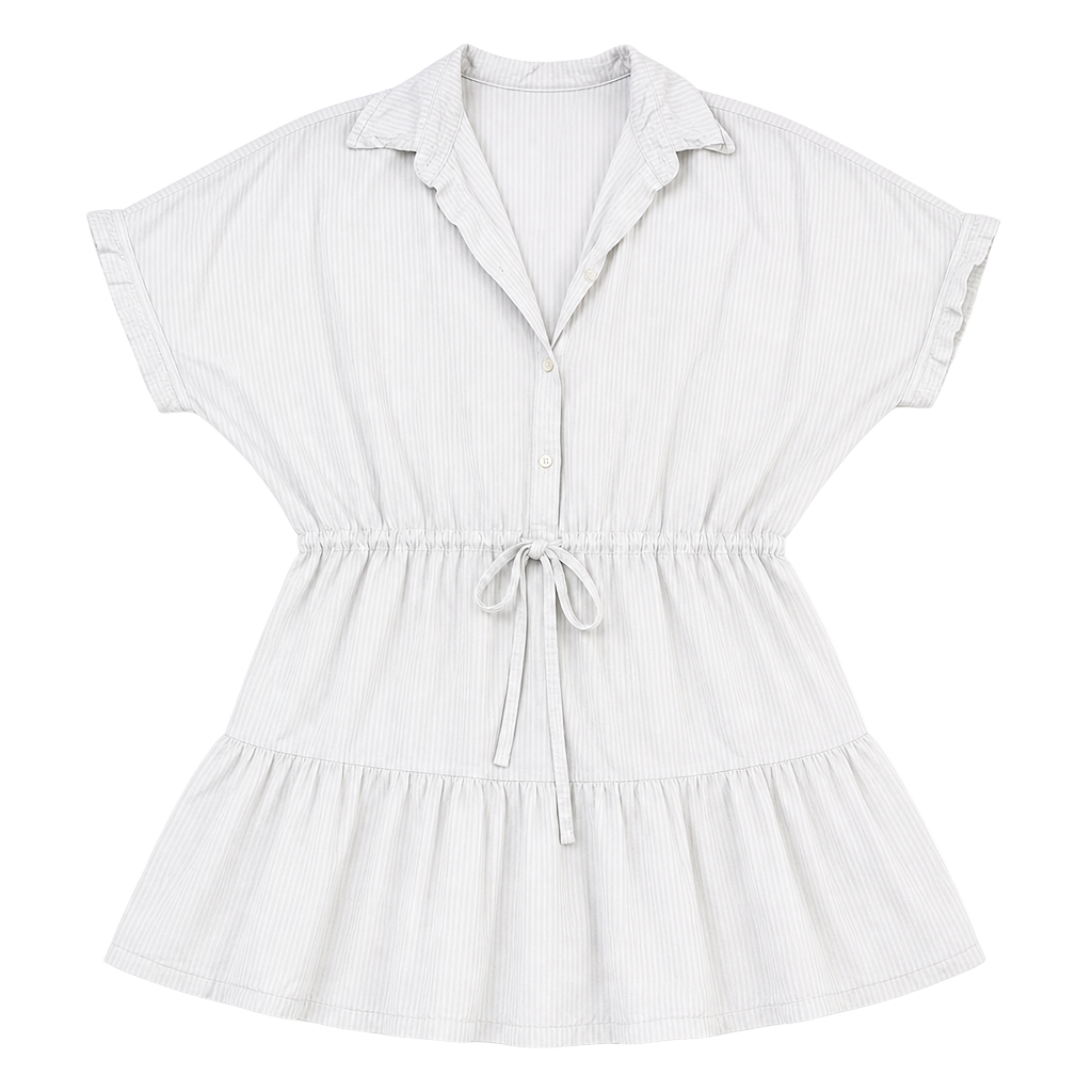 Adore Me Striped Organic Cotton Babydoll Mini Dress 1