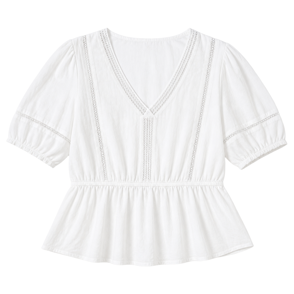 a.n.a a new approach White Babydoll Cottage Blouse XXL 1