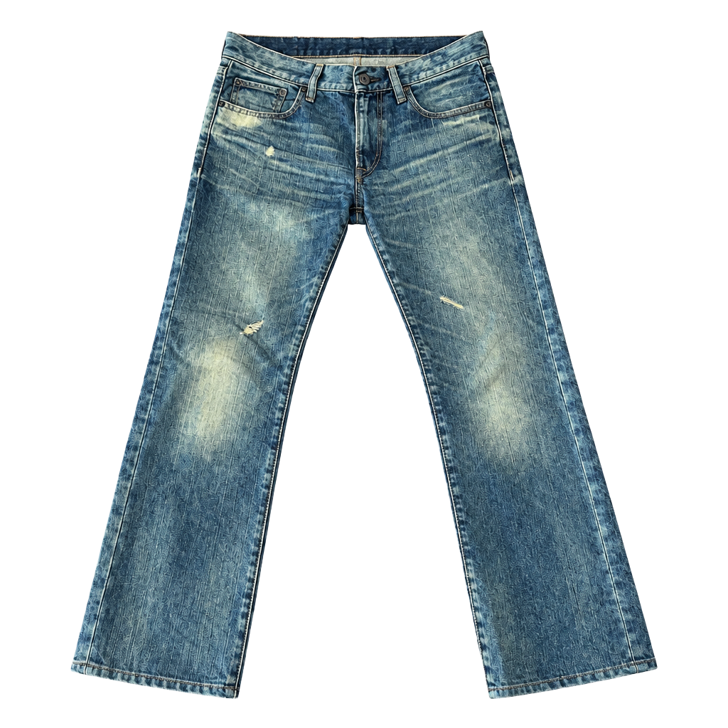 Express Rocco Slim Fit Straight Leg Jeans Size 28x30 Distressed Denim 1