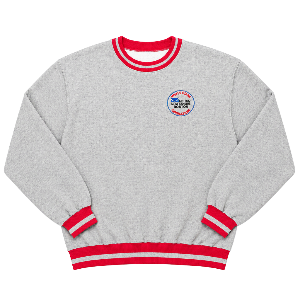 Lee Crossgrain Sweatshirt Gray United Stationers Boston Operations workwear L 1