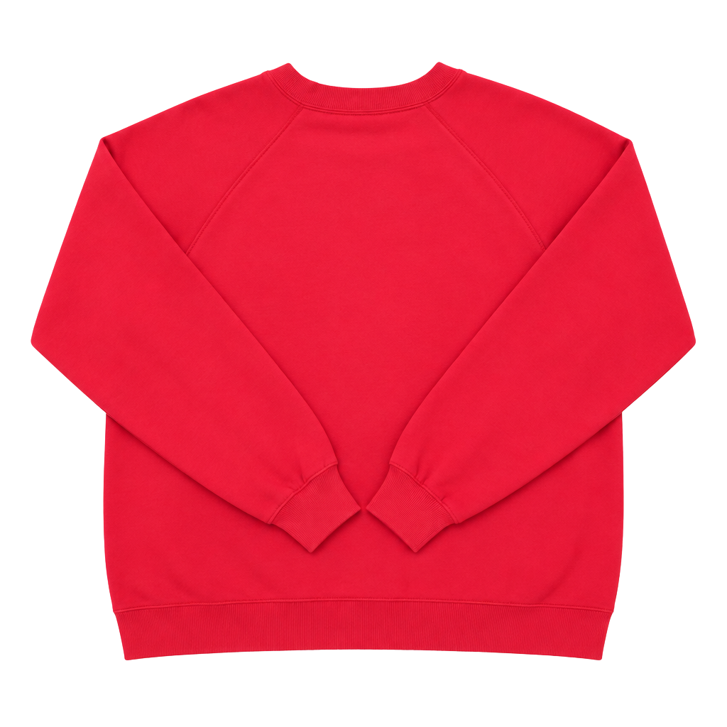 Hanes Sweatshirt Size XL Red Vintage Crewneck Raglan USA Made blank 1