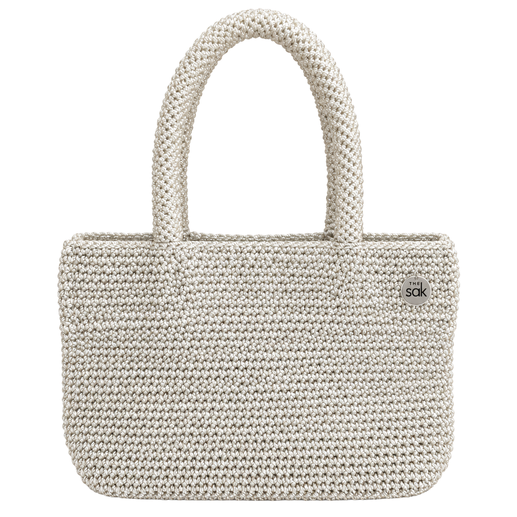 The Sak Crochet Knit Handbag Off-White 1