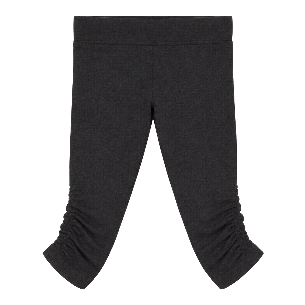 Lululemon In The Flow Crop II Ruched Leggings Black 1