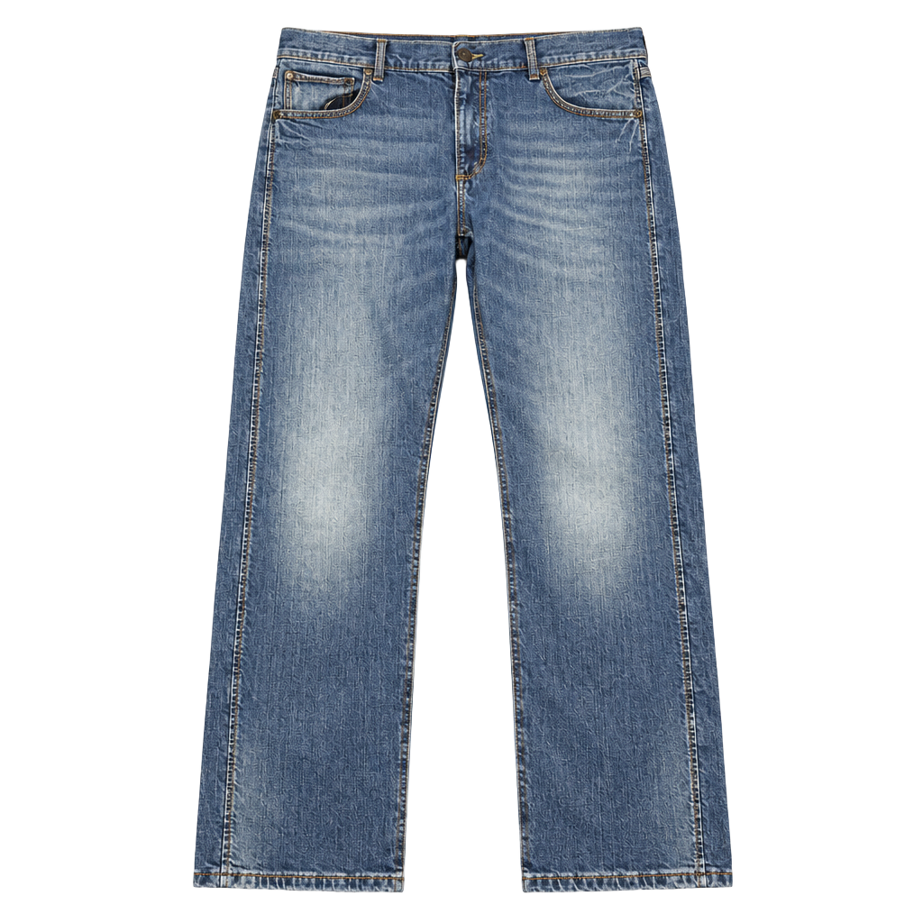 Wrangler Retro Slim Straight Jeans Size 36x32 Blue Denim 1