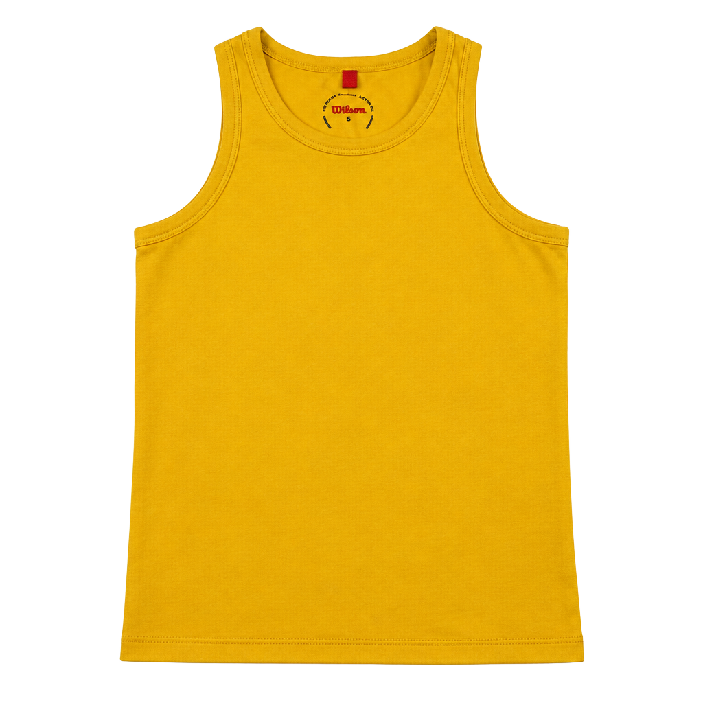 Wilson Fieldhouse Tank Lite Size S Mustard Yellow Athletic Top 1