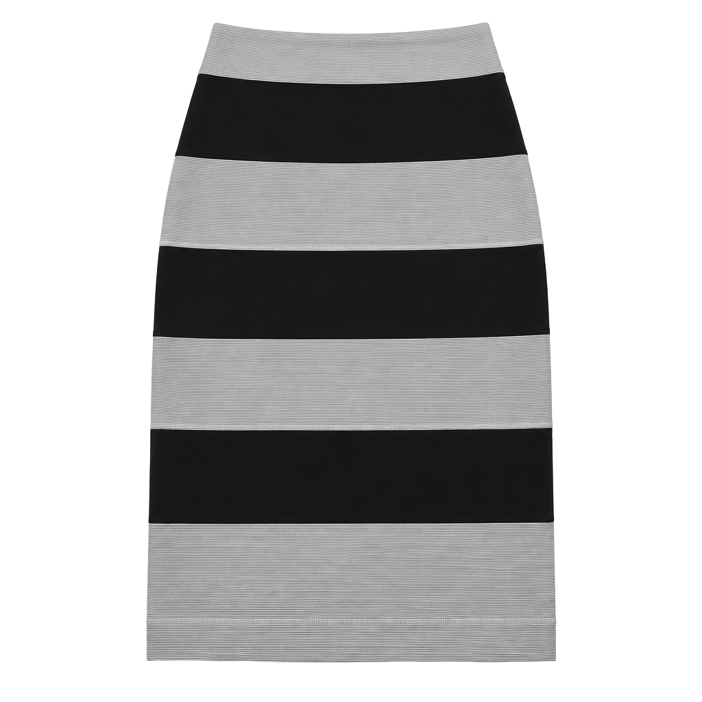 Lululemon Yoga Over Skirt Size 4 Wee Stripe Black Grey 1